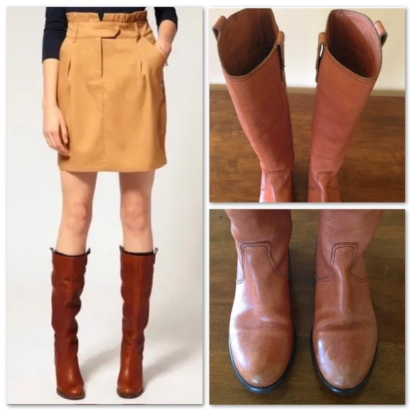Madewell 1937 / Archive Leather Boot / English Saddle / Retail $298 - Picture 3 of 9
